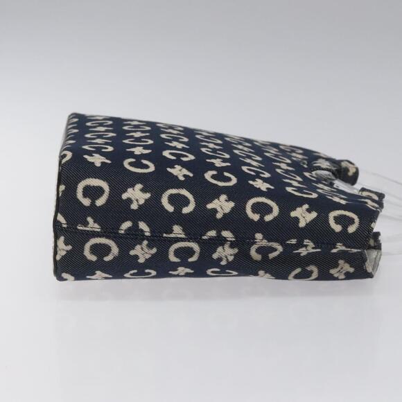 CELINE C Macadam Canvas Hand Bag Navy - Picture 4 of 12
